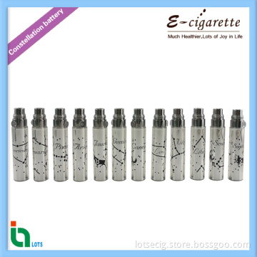 2013 Newest E-Cigarette EGO Battery with 12 Constellations Engraved EGO Constellation Battery